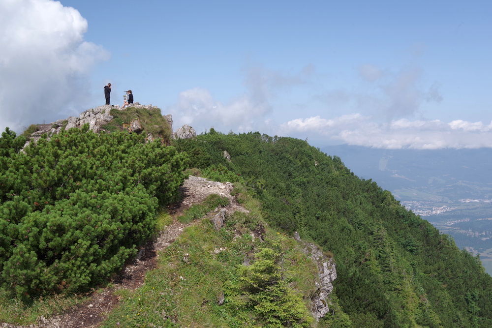 Blick vom Veľký Choč nordwärts, Chočské vrchy, Liptov, Slovakia